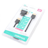 Omega Cable Hdmi V1.4 + Adaptador Minihdmi & Microhdmi 3m Blister