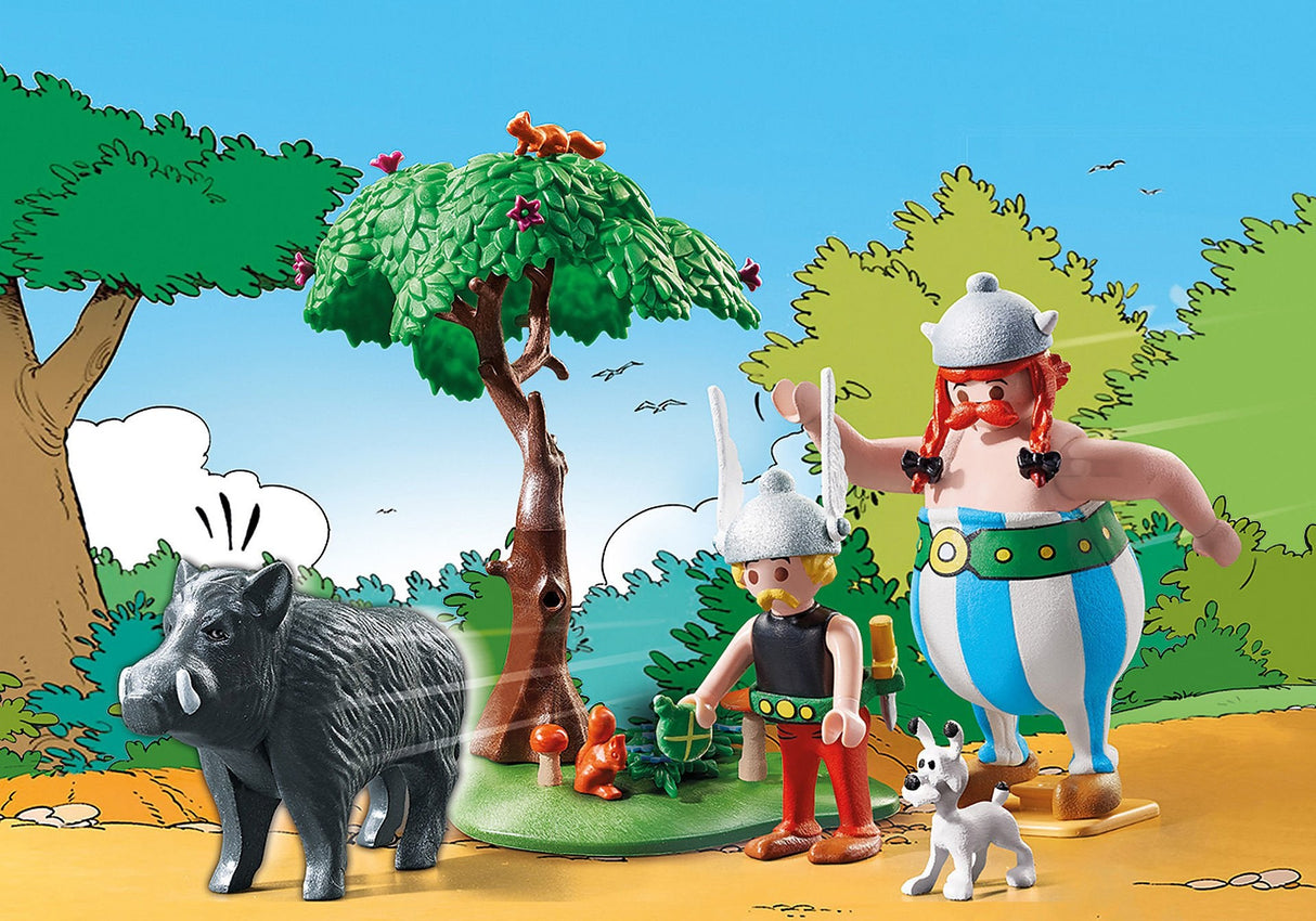 Playmobil 71160 Asterix: Wildschweinjagd, Konstruktionsspielzeug 71160