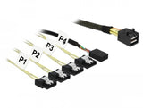 EAN 4043619857326 - DeLOCK 85732 cable Serial Attached SCSI (SAS) 1 m Negro, Verde imagen 1