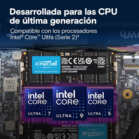 EAN 649528940353 - Crucial CT16G64C52CS5 módulo de memoria 16 GB 1 x 16 GB DDR5 6400 MT/s 262-pin SO-DIMM imagen 3