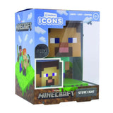 Paladone Icons Minecraft Steve  Iluminación De Ambiente De Luz Nocturna