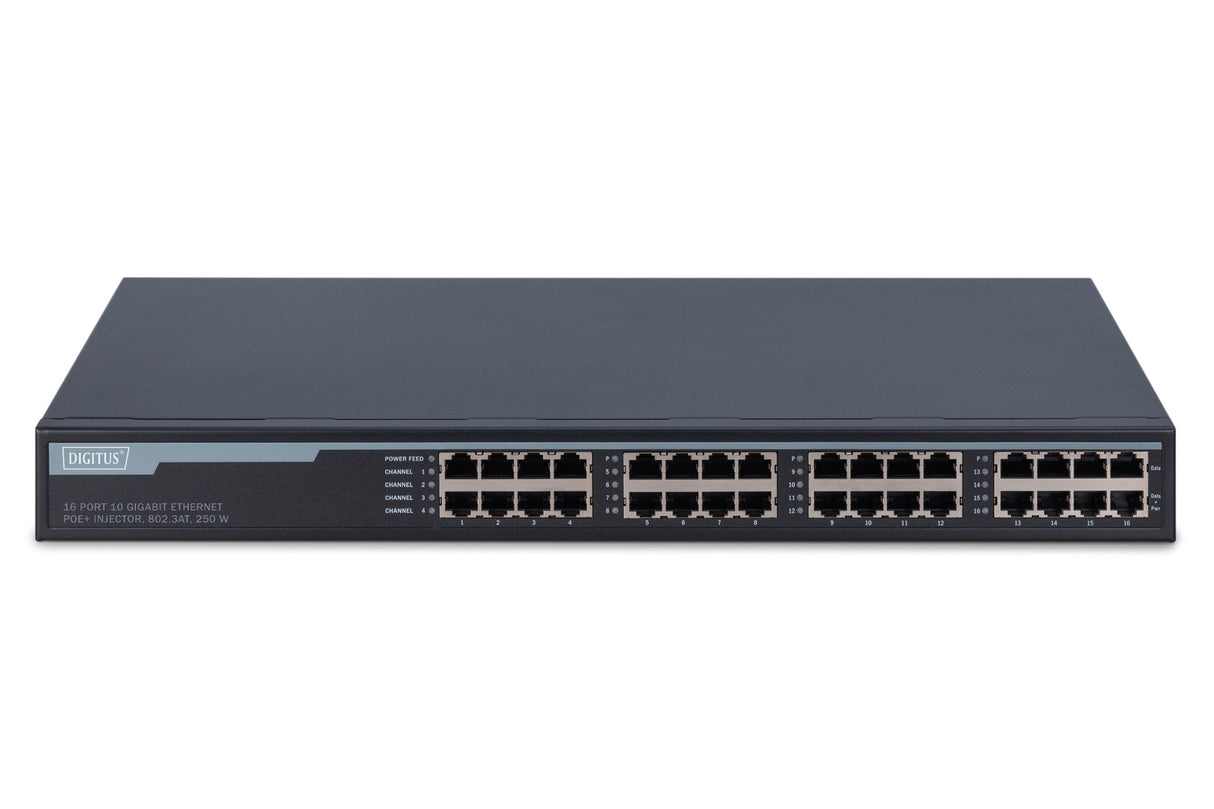 EAN 4016032430377 - Digitus DN-95116 switch Gigabit Ethernet (10/100/1000) Energía sobre Ethernet (PoE) 1U Gris imagen 3