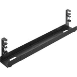Inline® Universal Cable Guide Rail, 3 Levels 80/100/120 Cm, For Under-Table Mounting, With Screw Clamps, Black