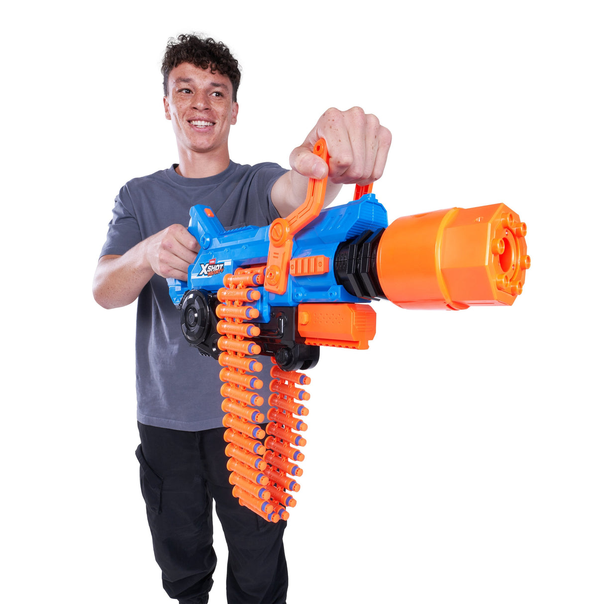 Zuru Xshot Insanity - Blaster Smoke N Barrel, Dartblaster Incluyendo 72 Dardos 36823