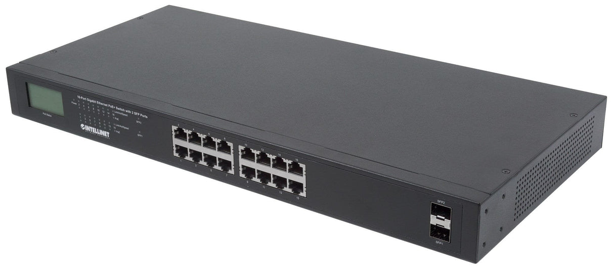 EAN 0766623561259 - Intellinet 561259 switch No administrado Gigabit Ethernet (10/100/1000) Energía sobre Ethernet (PoE) Negr imagen 1
