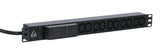EAN 5704174320692 - Lanview LVR261877 unidad de distribución de energía (PDU) 10 salidas AC 1U Negro imagen 1