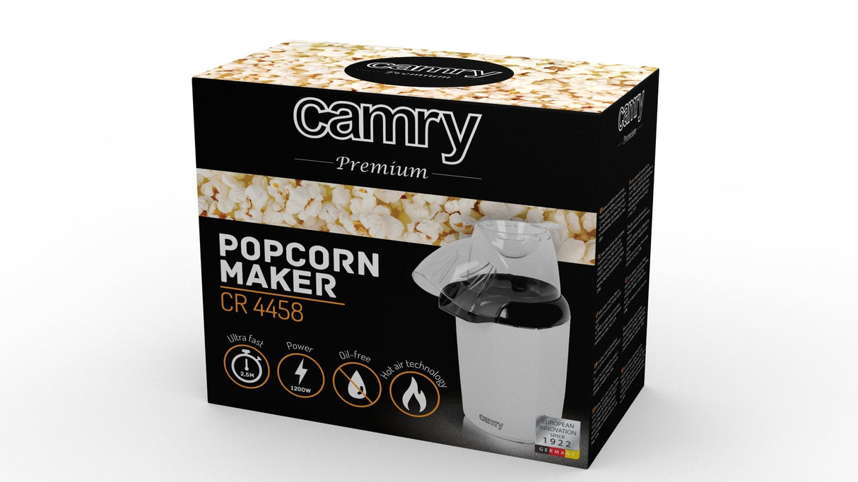 EAN 5908256834118 - Camry Premium CR 4458 palomitas de maiz poppers Negro, Blanco 2,5 min 1200 W imagen 4