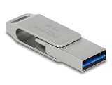 Delock 54008 Usb 5 Gbps Lápiz De Memoria Usb-C + Tipa-A 256 Gb - Carcasa De Metal
