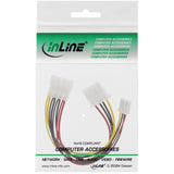 Cable Y De Alimentación Interna Inline 1 Molex De 5,25" A 1 Molex De 5,25" + 1 Disquete De 3,5"