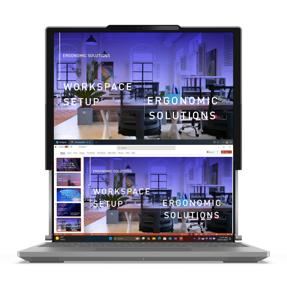 Portátil Lenovo Thinkbook Plus G6 Rollable Copilot+ Pc  Ultra 7 258v 14" 32 Gb Lpddr5x-Sdram 1 Tb Ssd Wi-Fi 7 (802.11be) Windows 11 Pro Español Gris