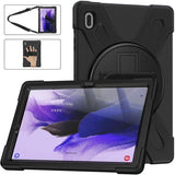 Austin Defender Case Samsung - Galaxy Tab S9 Fe+/S9+/S8+/S7 - Fe/S7+ With Hand Strap And Shoulder Strap. Black - Warranty: 24m