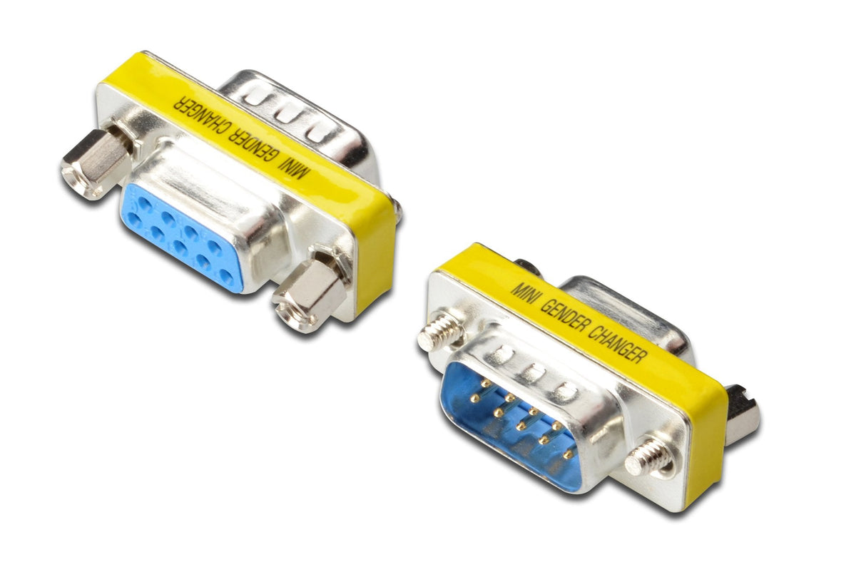 Assmann Gender Changer D-Sub9 M F Metal Housing With Hex Screws