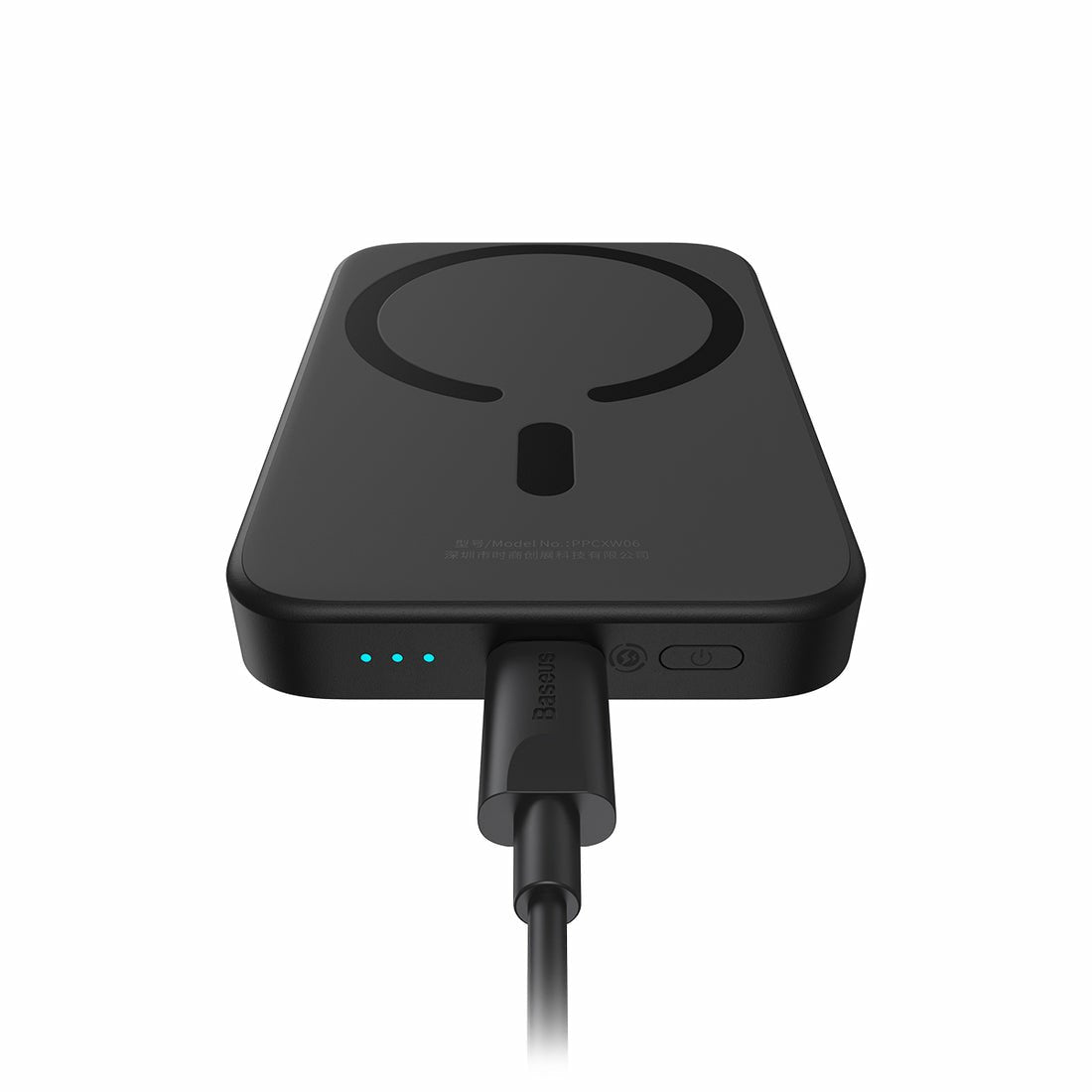 Baseus P10059002113-00 Batería Externa 6000 Mah Cargador Inalámbrico Negro