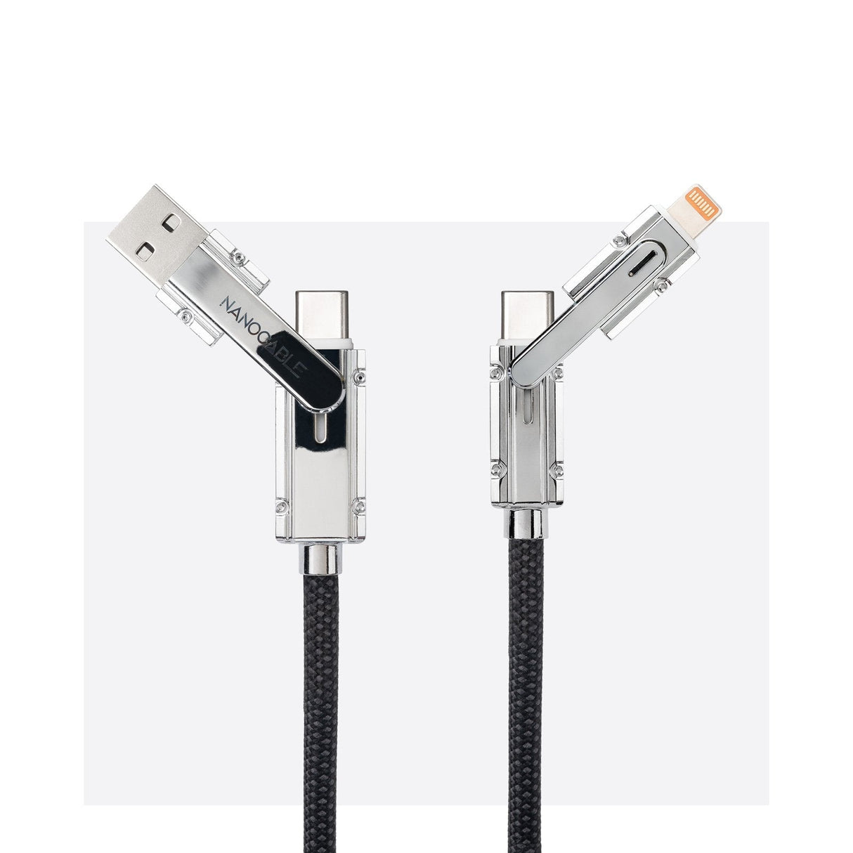 Cable Usb-C+Usb-A/M - Lightning+Usb-C/M 2.0 27w 2m