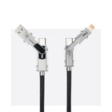 Cable Usb-C+Usb-A/M - Lightning+Usb-C/M 2.0 27w 1m