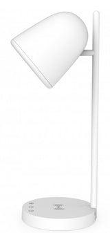 Lampara Sobremesa Muvit Io Wifi Blancos + Base Carga Inalambrica