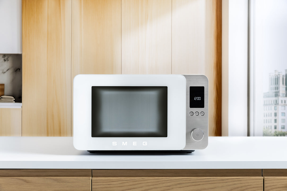 Microondas De Sobremesa Smeg Moc02whmeu Con Ventilador/Grill