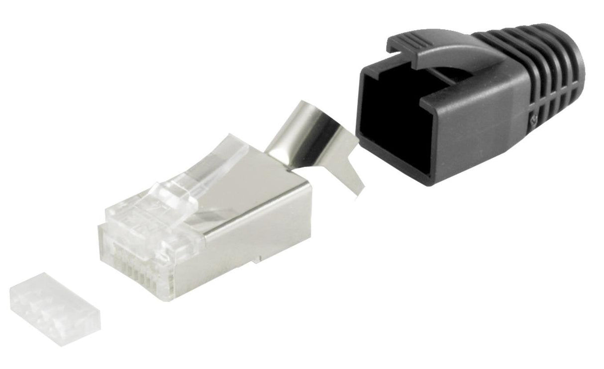 Netzwerk Modular Mecker Rj45 Set F. Verlegecable Negro Ve10