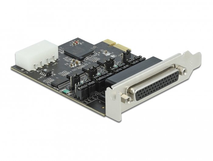 Pci Express X1 Karte Zu 4 X Seriell Rs-232 Mit Spannungsversorgung 5 V   12 V
