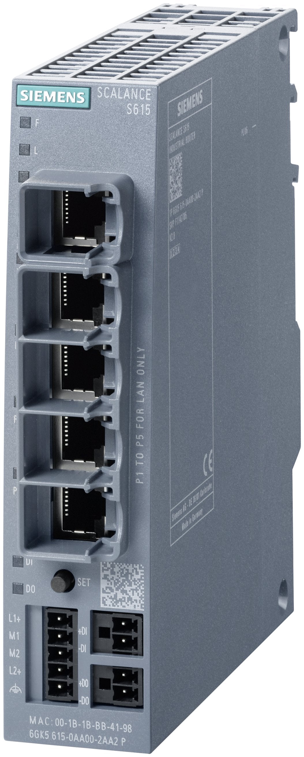 Siem 6gk5615-0aa00-2aa2 Scalance S615 Lan-Router, Zum Schutz Von Geräten Netzen