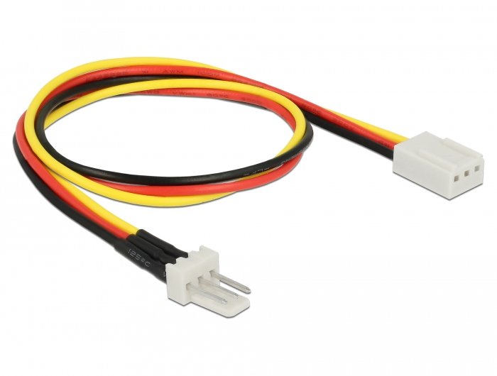 Delock Lüfter Stromcable 3 Pin Stecker Zu 3 Pin Buchse 30 Cm