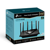 EAN 4897098687222 - TP-Link Archer AXE75 router inalámbrico Gigabit Ethernet Tribanda (2.4 GHz / 5 GHz / 6 GHz) Negro imagen 4