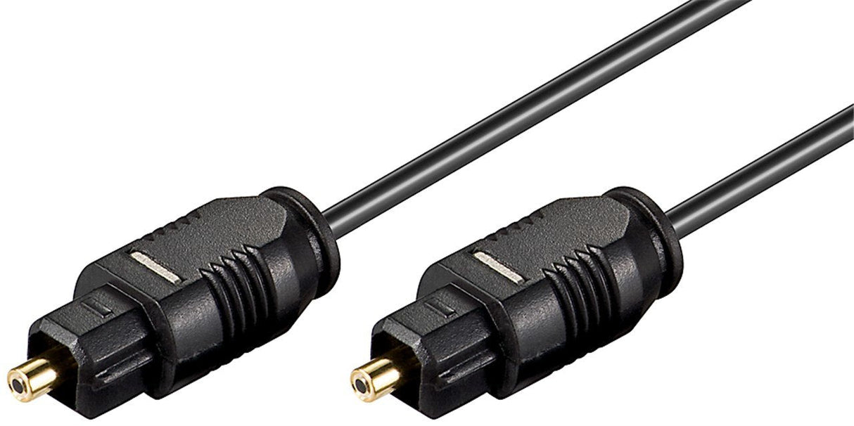 Goobay Avk 216-500, 5.0m Cable De Fibra Optica 5 M Toslink Negro