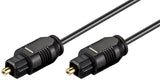 Goobay Avk 216-500, 5.0m Cable De Fibra Optica 5 M Toslink Negro