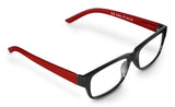 Hama Gafas De Lectura De +1.5 Dioptrias - Montura De Plastico Reciclado - Unisex - Negro Y Rojo