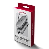 EAN 8595247909305 - Axagon HUB USB HMC-CUB83X2, USB 10Gbps hub, 2x USB-A, USB-C, HDMI & DP 4k/144Hz, RJ-45 GLAN, PD 100W, kab imagen 10