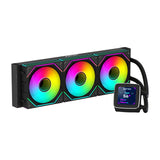 Abysm Oceanic Lcd 360 Argb Kit De Refrigeracion Liquida - 3 Ventiladores De 120mm - Iluminacion Argb - Pantalla Lcd