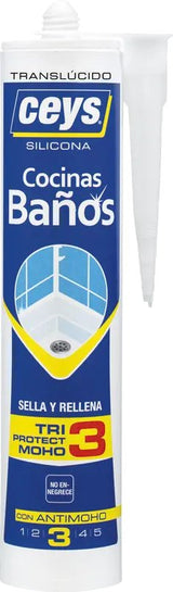 Ceys Triprotect Cocina/Baño Transparente Cartucho 505531