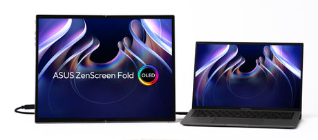 EAN 4711387447307 - ASUS ZenScreen Fold OLED MQ17QH pantalla para PC 43,9 cm (17.3") 2560 x 1920 Pixeles Quad HD Plata imagen 1