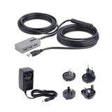 Hub Startech.Com U01043-Usb-Extender De Interfaz Usb 3.2 Gen 1 [3.1 Gen 1] Type-A 5000 Mbit/S Negro, Plata