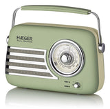 Radio Portátil Bluetooth Haeger Retro Verde
