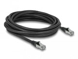 Delock Rj45 Cable De Red Cat.6a S/Ftp Pur Outdoor 5 M Negro