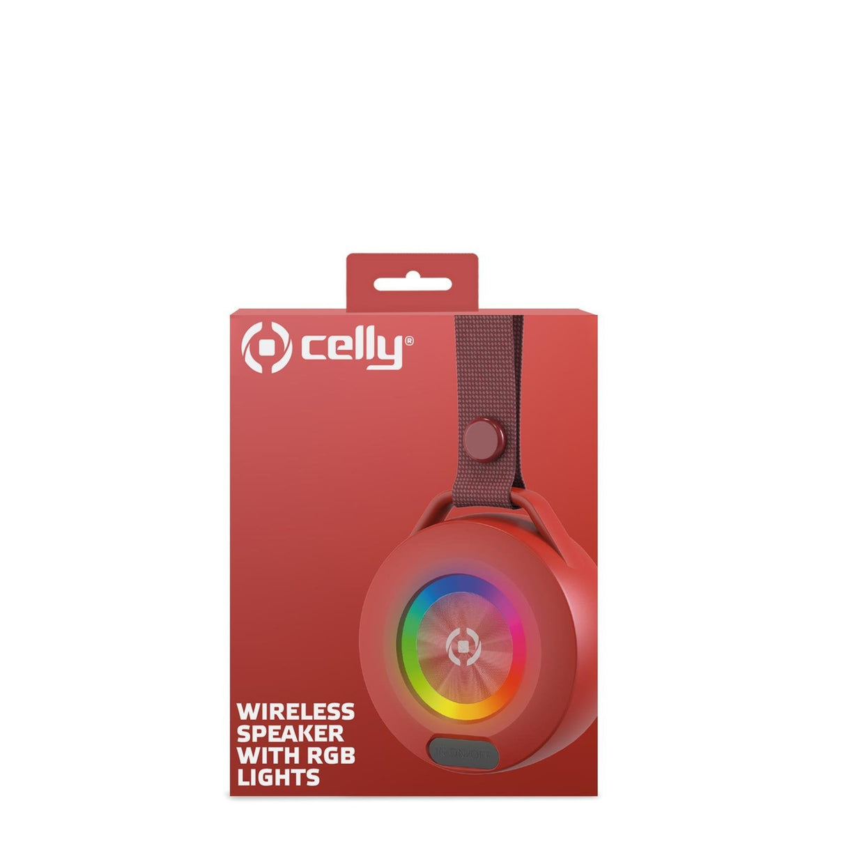 Celly Lightbeatrd Altavoz Portátil Altavoz Portátil Estéreo Rojo