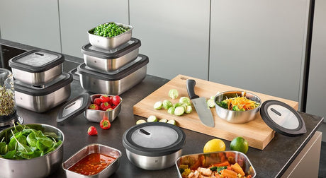 EAN 4006664127769 - GEFU 12776 recipiente de almacenar comida Rectangular Contenedor 2,6 L Negro, Acero inoxidable 1 pieza(s) imagen 2