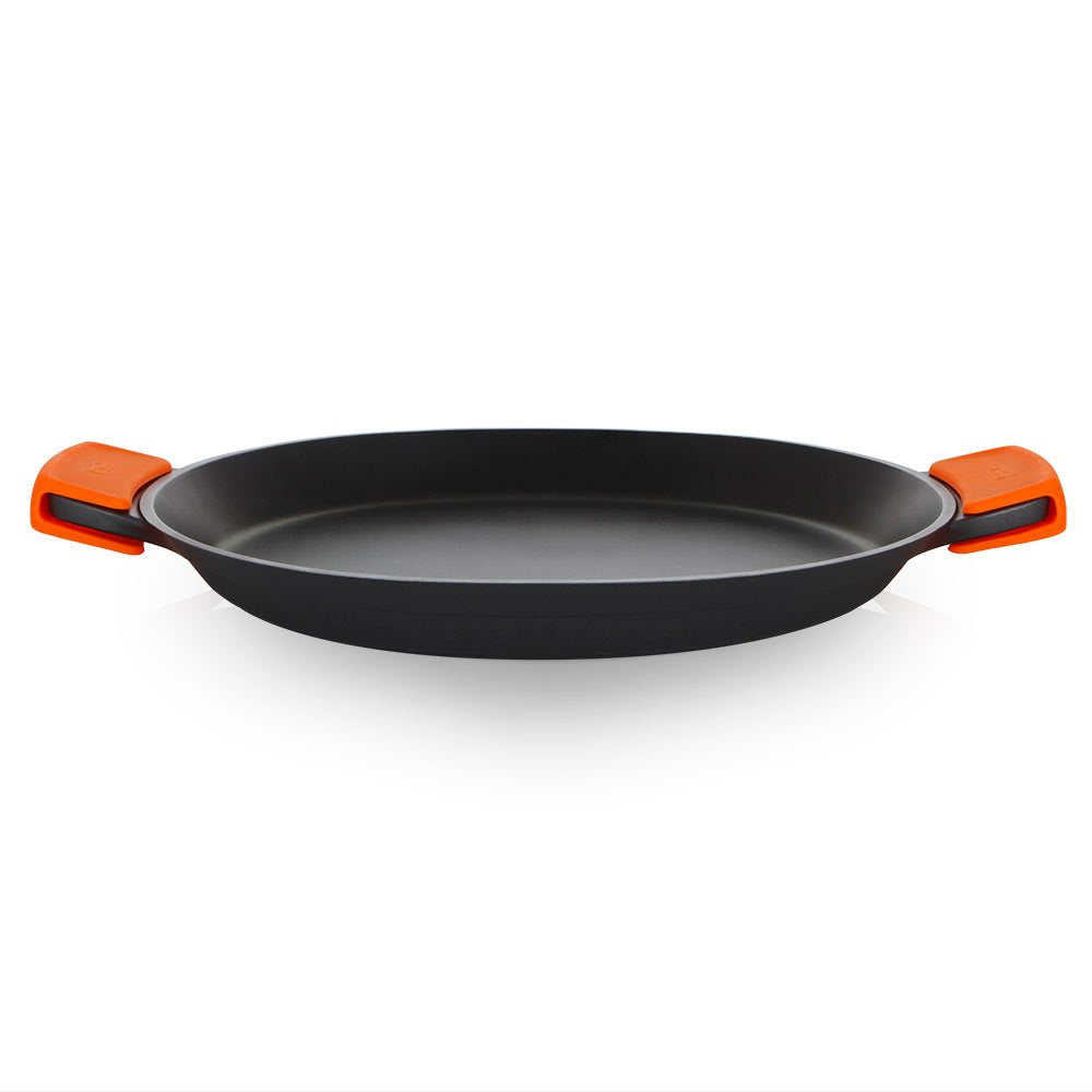 Orbegozo Pda Paellera De Aluminio Fundido - Versatilidad Y Seguridad En La Cocina - Asas De Silicona - Antiadherente
