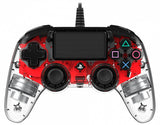 Nacon Compact Controller Wired Para Ps4 Iluminado Rojo