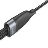 EAN 6953156229822 - Baseus Zinc Magnetic Safe cable de teléfono móvil Negro, Gris 1,2 m USB A Lightning + micro-USB B + USB C imagen 2