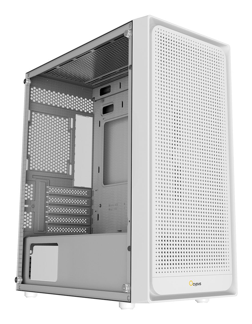Ocypus Gamma C50 (Blanco, Tempered Glass) Gamma-C50-Whg000xx-Gl
