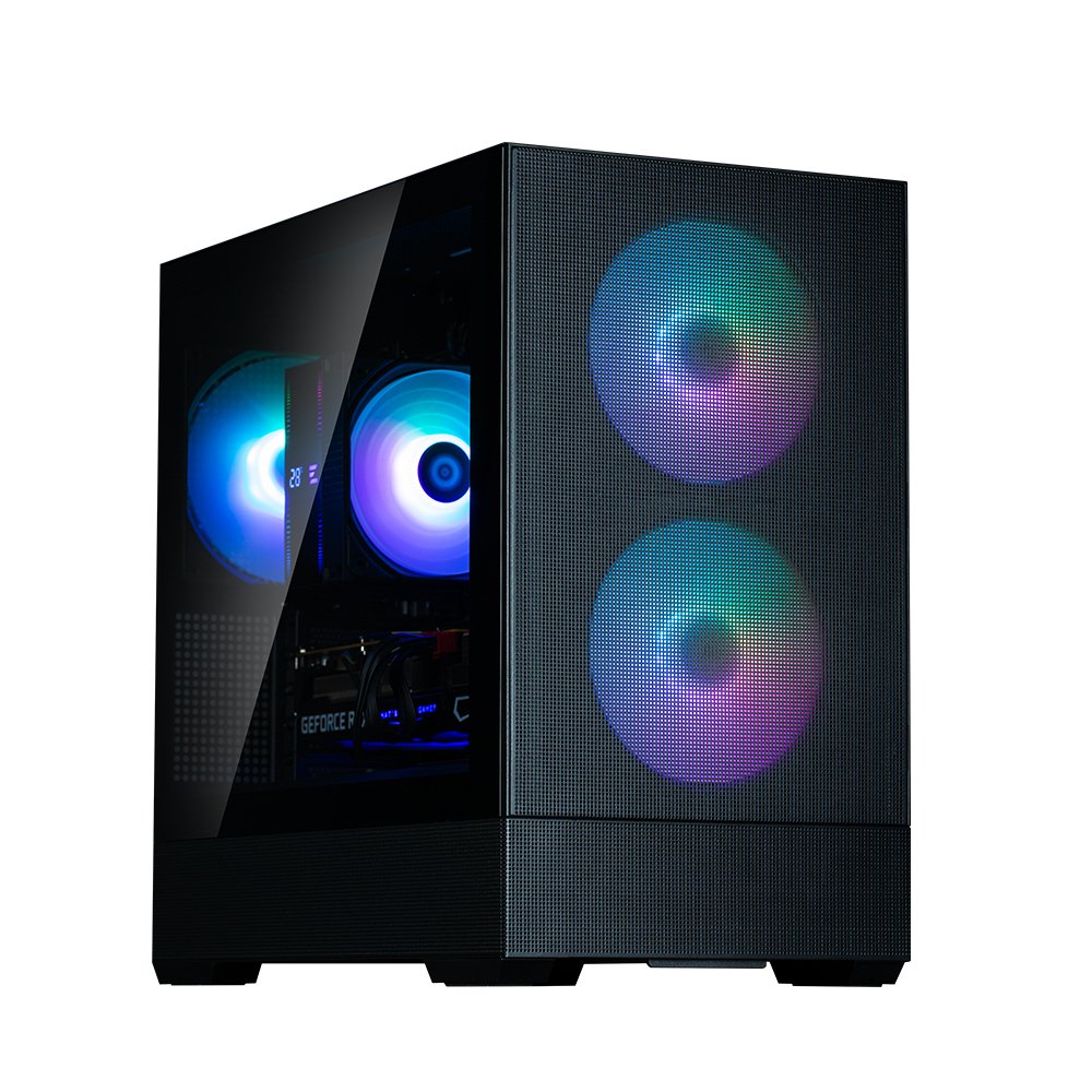 Caja Pc P30air Matx Mini Argb Ventiladoresx3 Negro