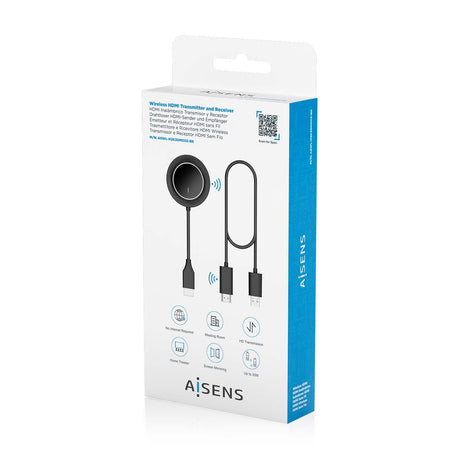 EAN 8435739902943 - AISENS ASWL-H2K30M002-BK extensor audio/video Transmisor y receptor de señales AV imagen 8