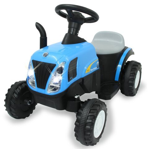 Jamara Ride-On Traktor New Holland Con Anhänger 6v Azul