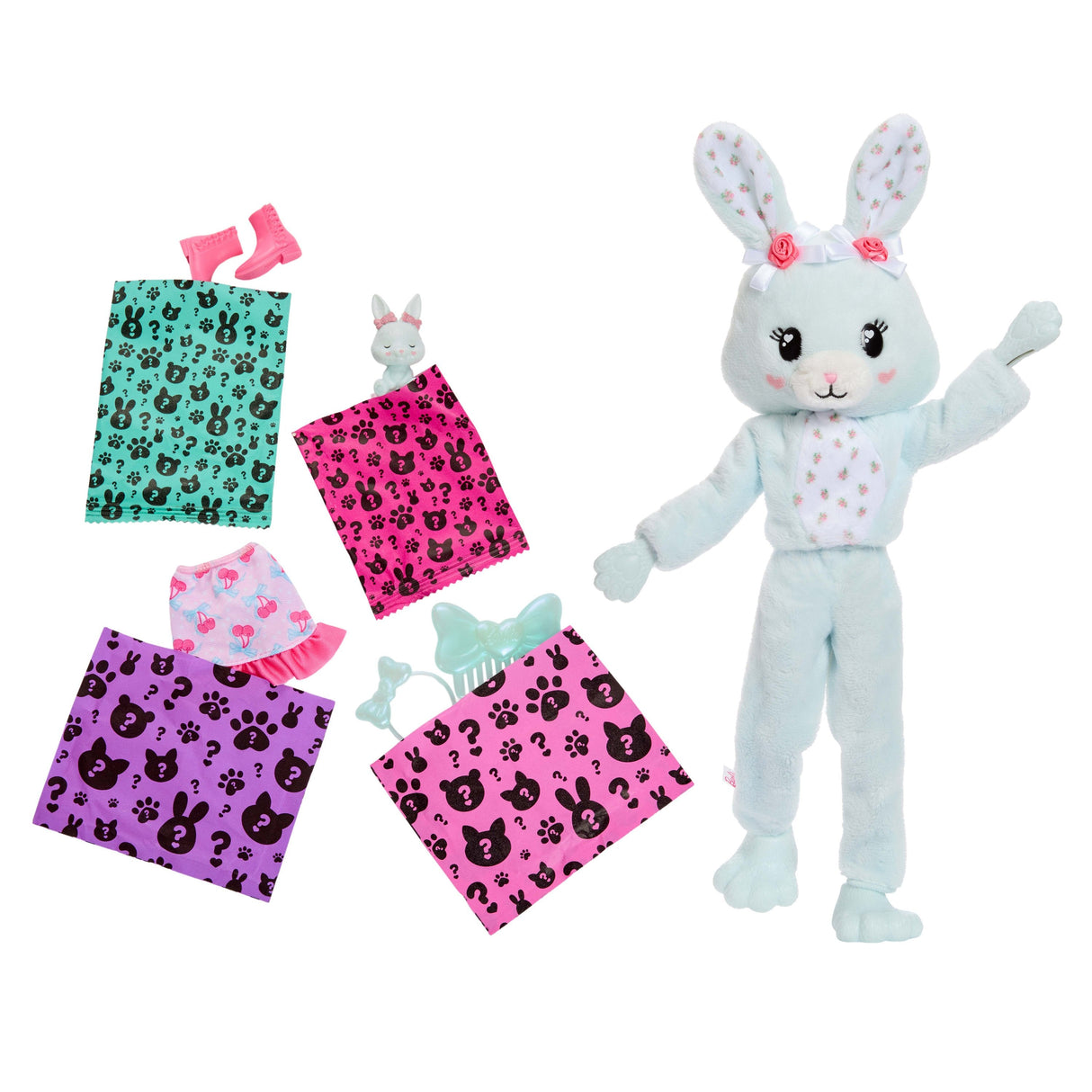 Muñeca Conejito Menta Cutie Reveal Lazos Dulces Barbie
