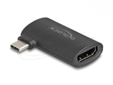 Delock Usb Type-C Conector Macho A Hdmi Conector Hembra (Dp Alt Mode) Adapter 4k Angulado
