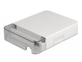 Lwl Anschlussdose Zur Wandmontage Für 1 X Sc Simplex Oder Lc Duplex Weiss