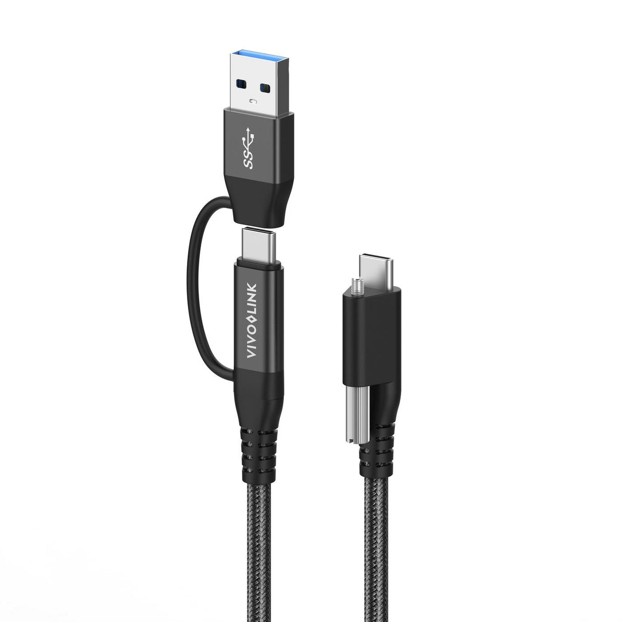Usb-C Cable Two In One 1,5m - Black - Warranty: 24m