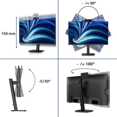 EAN 8721038006421 - Philips 27B2N3500JH pantalla para PC 68,6 cm (27") 2560 x 1440 Pixeles Quad HD LCD Negro imagen 3